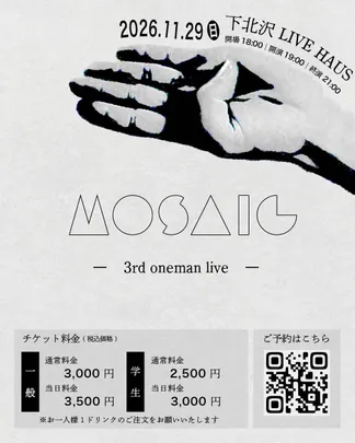 MOSAIC -3rd one man live-