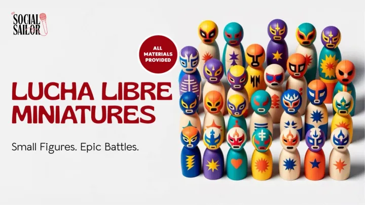 Lucha Libre Clay Miniatures - Mumbai