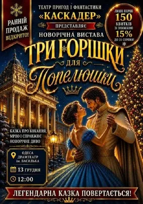 Новорічна музична вистава «Три горішки для Попелюшки»