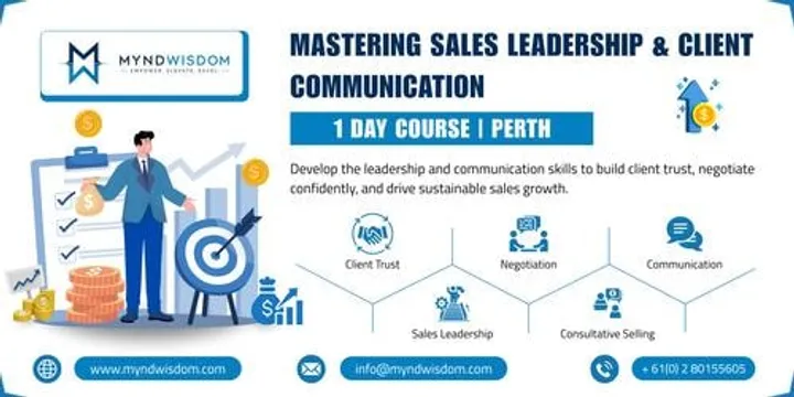 Mastering Sales Leadership & Client Communication: 1 Day Course | Perth