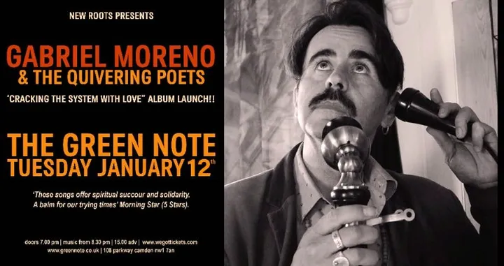 New Roots Presents: Gabriel Moreno & The Quivering Poets Album Launch
