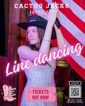 Line-dancing on 15th October from 8pm-10pm