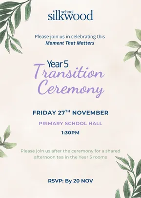 Year 5 Transition Ceremony