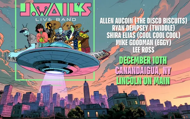 J.WAIL's Live Band ft members of The Disco Biscuits, Twiddle, Eggy & more!