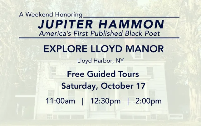 Free Tours on Jupiter Hammon's Birthday