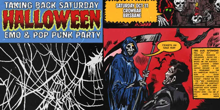Taking Back Saturday Halloween: Emo & Pop Punk Party - Brisbane