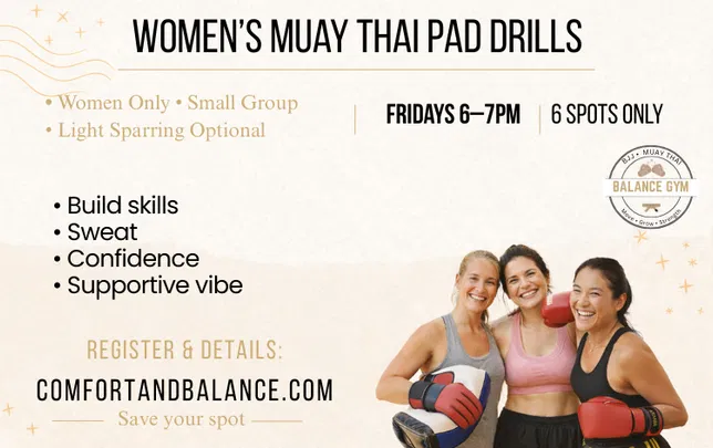 Friday's Women’s Muay Thai Pad Drills (Light Sparring Optional)