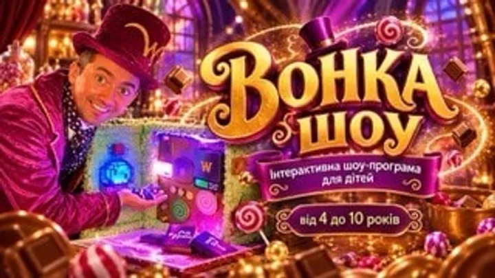 Шоу-програма для дітей "Вонка шоу", +4