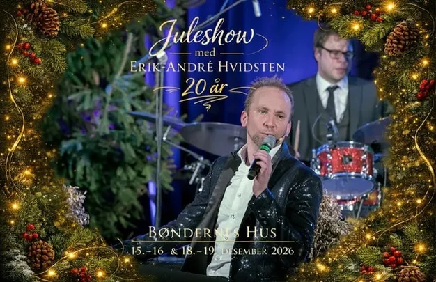 Juleshow med Erik-André Hvidsten på Bøndernes hus, Borge, 19.des.