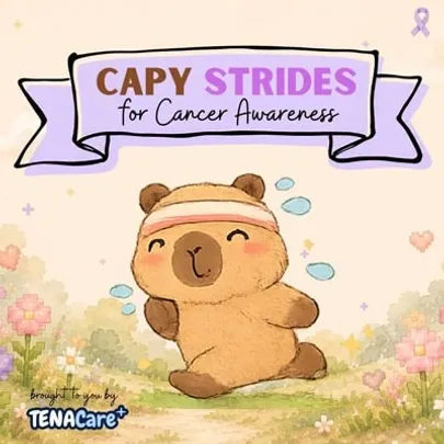 Capy Strides For Cancer Awareness