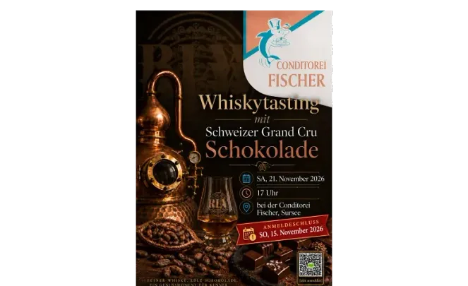 Exklusives Whiskytasting mit Schweizer Grand Cru Schokolade