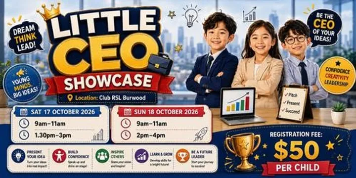 Little CEO Showcase at Kids Enrichment Expo Oct 2026