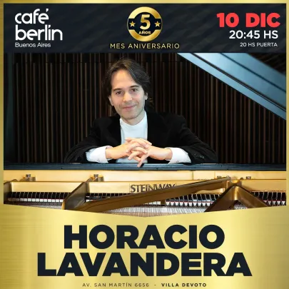 Horacio Lavandera en Café Berlín