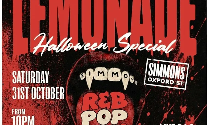 LEMONADE HALLOWEEN SPECIAL: POP, RNB, HIP HOP, OLD SCHOOL CLASSICS, AFROBEATS & DANCEHALL