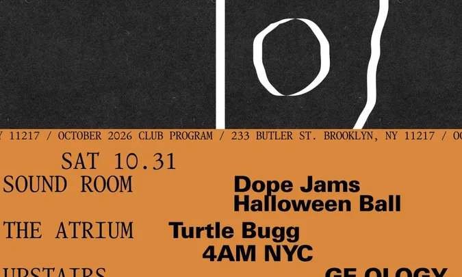 Dope Jams Halloween Ball / Turtle Bugg, 4AM NYC / GE-OLOGY