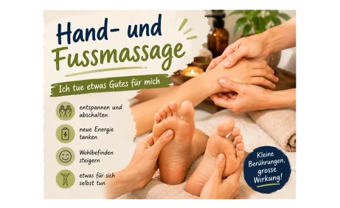 Hand- und Fussmassage - ich tue etwas Gutes für mich