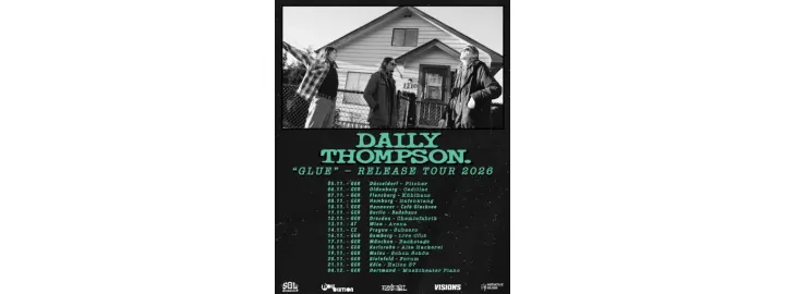 Daily Thompson “GLUE Tour”                                        support:  Constance Tomb