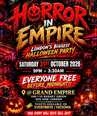 HORROR IN EMPIRE - FREE BEFORE MIDNIGHT HALLOWEEN PARTY