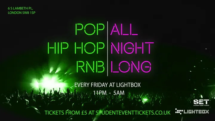 ALL NIGHT LONG @ LIGHTBOX FRIDAY 6TH NOVEMBER