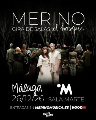 CONCIERTO MERINO - MÁLAGA - SALA MARTE - SÁBADO 26 DE DICIEMBRE