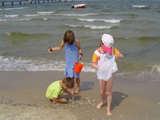 Kleine Strandforscher