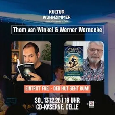 Thom van Winkel & Werner Warnecke: Lesung zwischen Welten - Wohnzimmerlesung in Halle 13