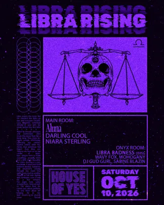 LIBRA RISING: Aluna, Darling Cool, Niara Sterling