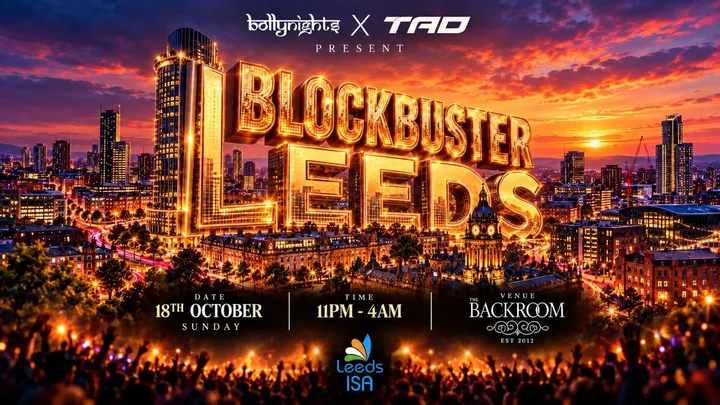 Leeds Bollynights  - BLOCKBUSTER - 18th October | Backroom