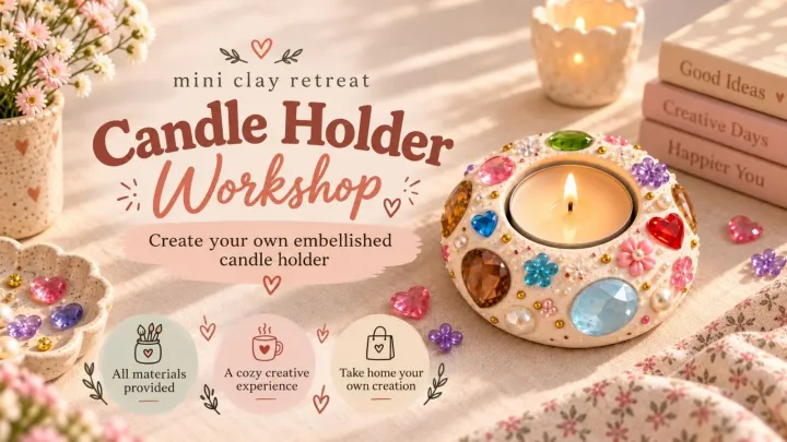 Clay Candle Holder