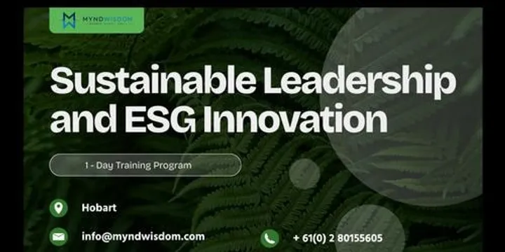 Sustainable Leadership & ESG Innovation | 1 Day Training in Hobart