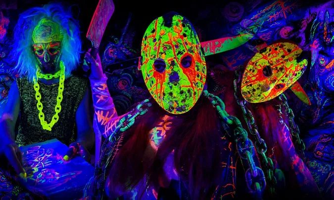 Halloween Neon Naked Life Drawing in Angel!