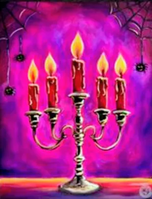 Paint & Sip "Cobwebs & Candles"