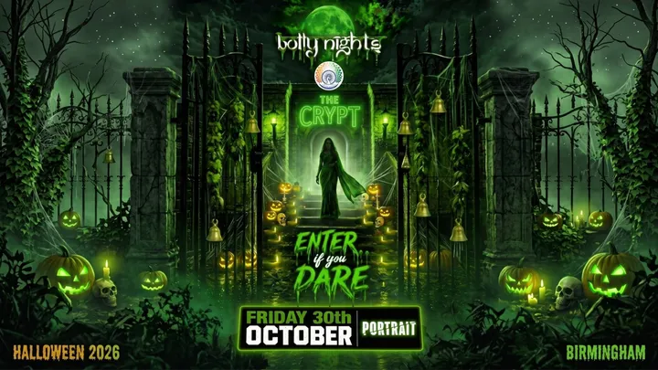 Bollynights Birmingham – Halloween Special | Friday 30th October | Portrait , Digbeth