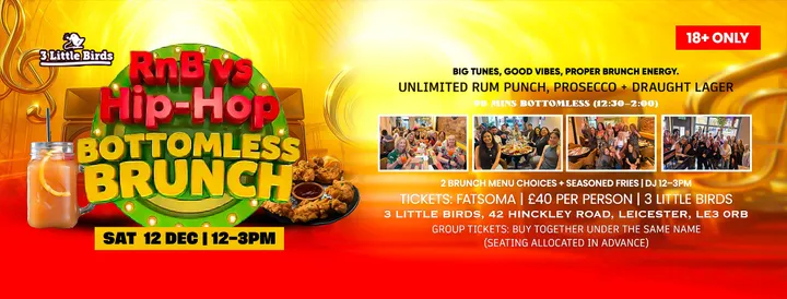 RnB Vs Hip-Hop Bottomless Brunch