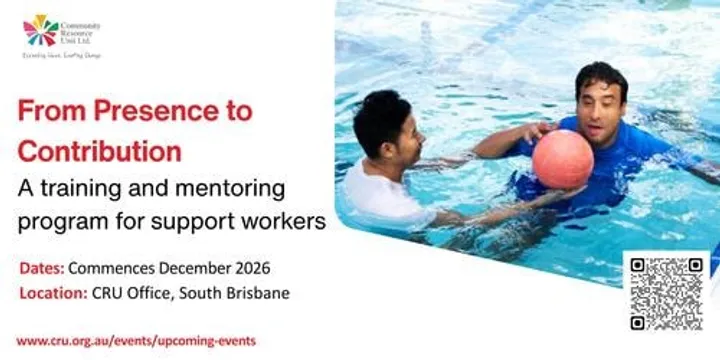 First date POSTPONED- Second TBA From Presence to Contribution: A Program for Support Workers