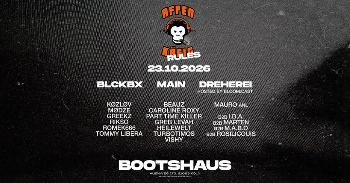 AFFENKÄFIG RULES // Bootshaus KÖLN