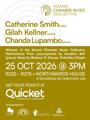 Catherine Smith (violin), Gilah Kellner (violin) & Chanda Lupambo (piano)