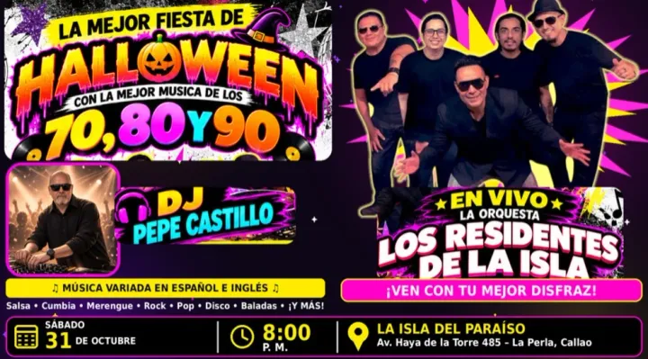 Halloween Retro 70, 80 y 90