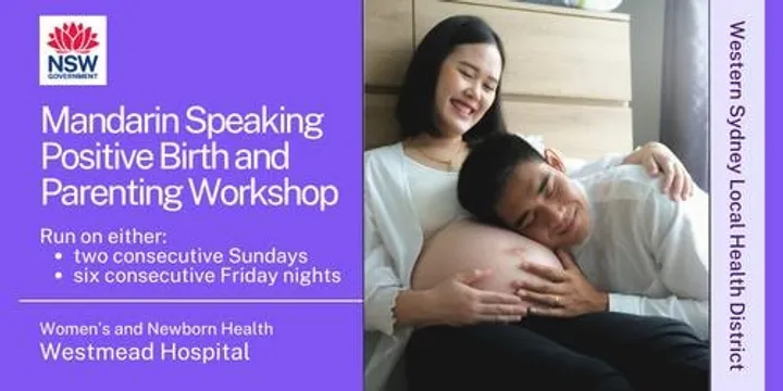 Positive Birth and Parenting Workshop MANDARIN - Sunday 29th November & Sunday 6th December 2026