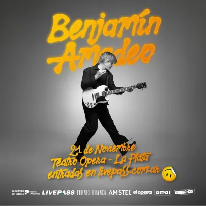 BENJAMIN AMADEO en el Teatro Ópera LP