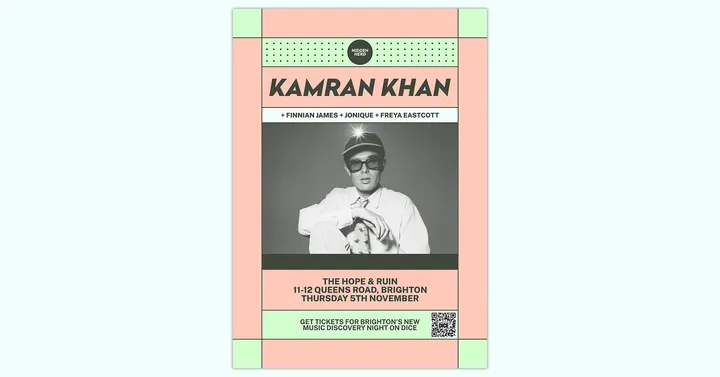 HH Presents: Kamran Khan + Finnian James + Jonique + Freya Eastcott