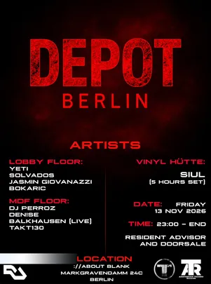 Amsterdam Techno Records and DEPOT BERLIN [Amsterdam & Berlin]