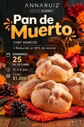 Pan de Muerto reducido en 50% de azúcar  by Chef Marcos Valadez en ARS