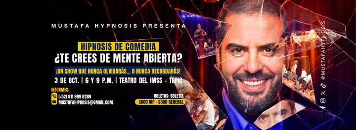Show Hipnosis de Comedia en Tepic 6pm