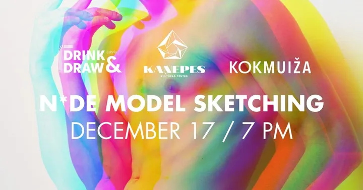 DRINK AND DRAW Latvia nude model sketching session @KKC