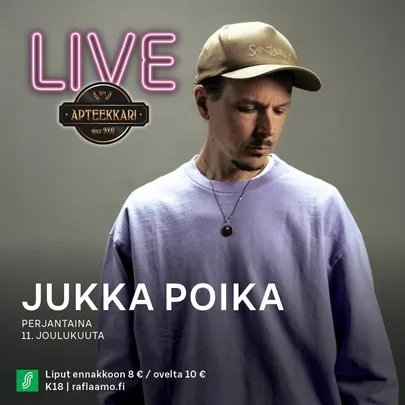 APTEEKKARI LIVE: JUKKA POIKA 11.12.