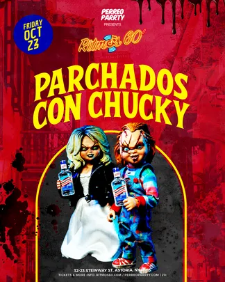 Parchados con Chucky Halloween Colombian Costume Parrty