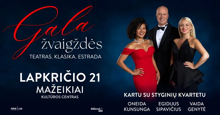 Koncertas ''GALA ŽVAIGŽDĖS'' | Mažeikiai