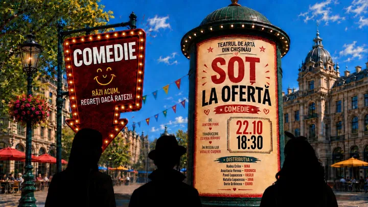 COMEDIA ”Soț la Ofertă”  | 22 OCTOMBRIE 2026 | 18-30 | TEATRUL DE ARTĂ din CHIȘINĂU | TAC