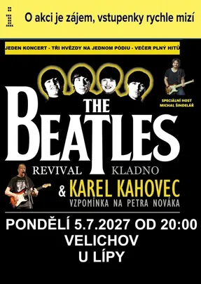 3 hvězdy na jednom podiu - K. Kahovec, Beatles, M. Šindelář